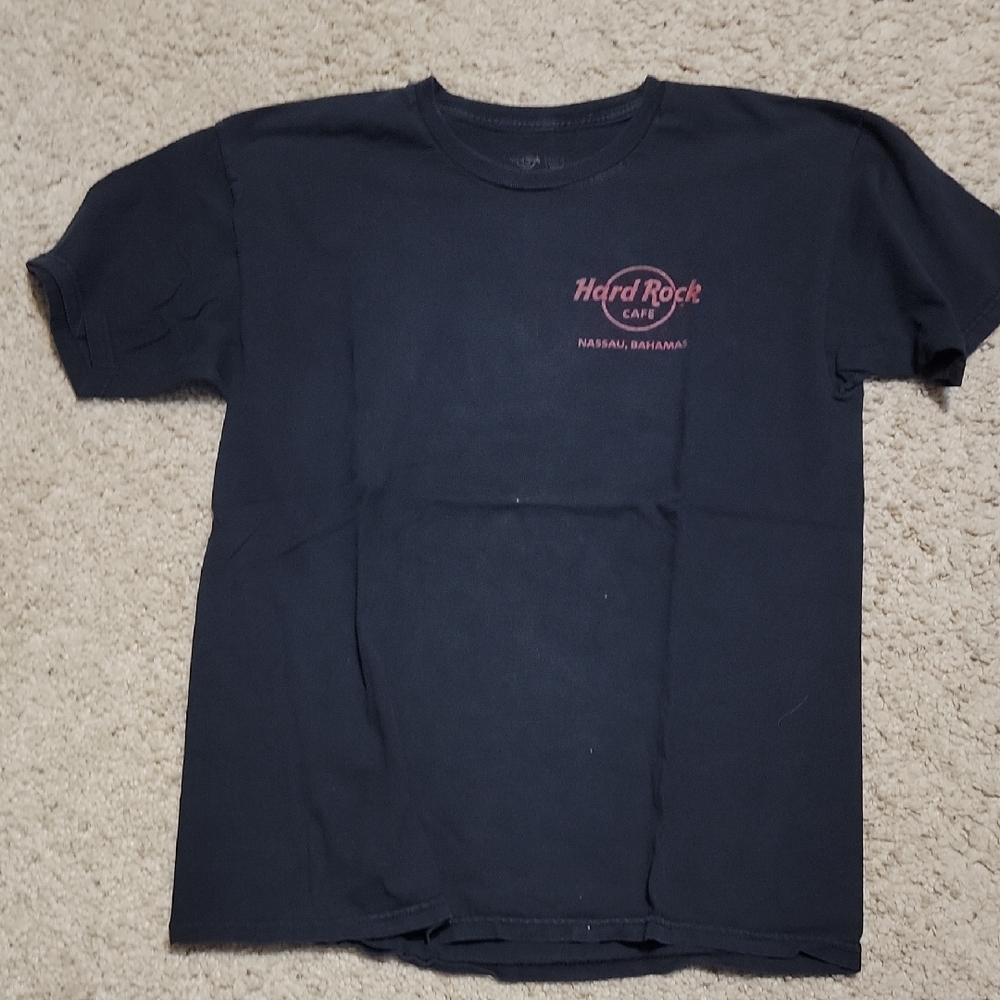 Hard Rock Cafe Navy Tee with Red Logo
